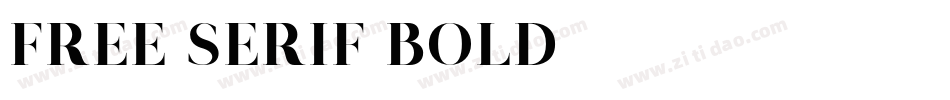 Free Serif Bold字体转换